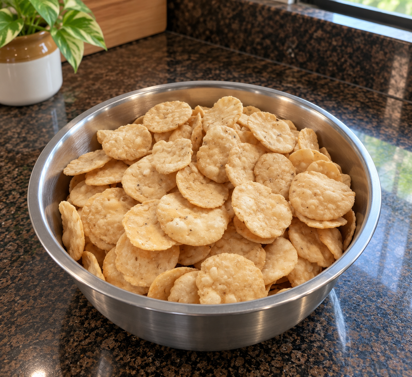 Farsi Menda Puri (200g) — Fresh Gujarati farsan in 100% pure groundnut oil