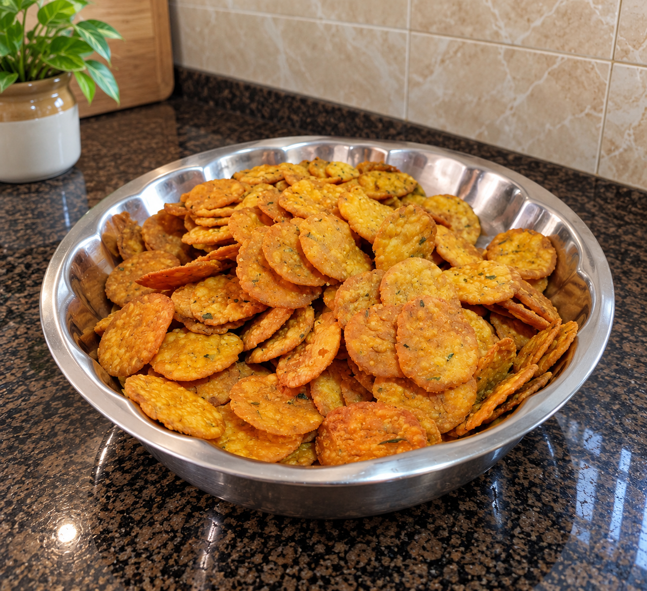 Methi Puri (200g) — Fresh Gujarati farsan in 100% pure groundnut oil